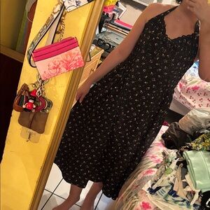 Windsor Black Floral Halter Dress